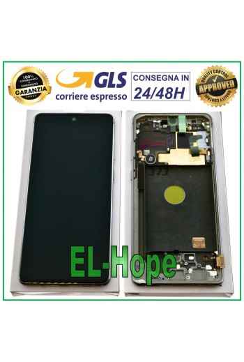 ORIGINAL LCD-DISPLAY SAMSUNG GALAXY NOTE 10 LITE SM-N770 F TOUCHSCREEN SILBER
